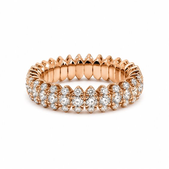 Ringe Moraglione Dame in Gold Diamante 3.30 Ct PD5273-ROSA - PD5273-ROSA